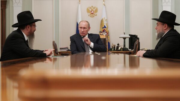 Встреча В.Путина с Б.Лазаром и А.Бородой в Ново-Огарево