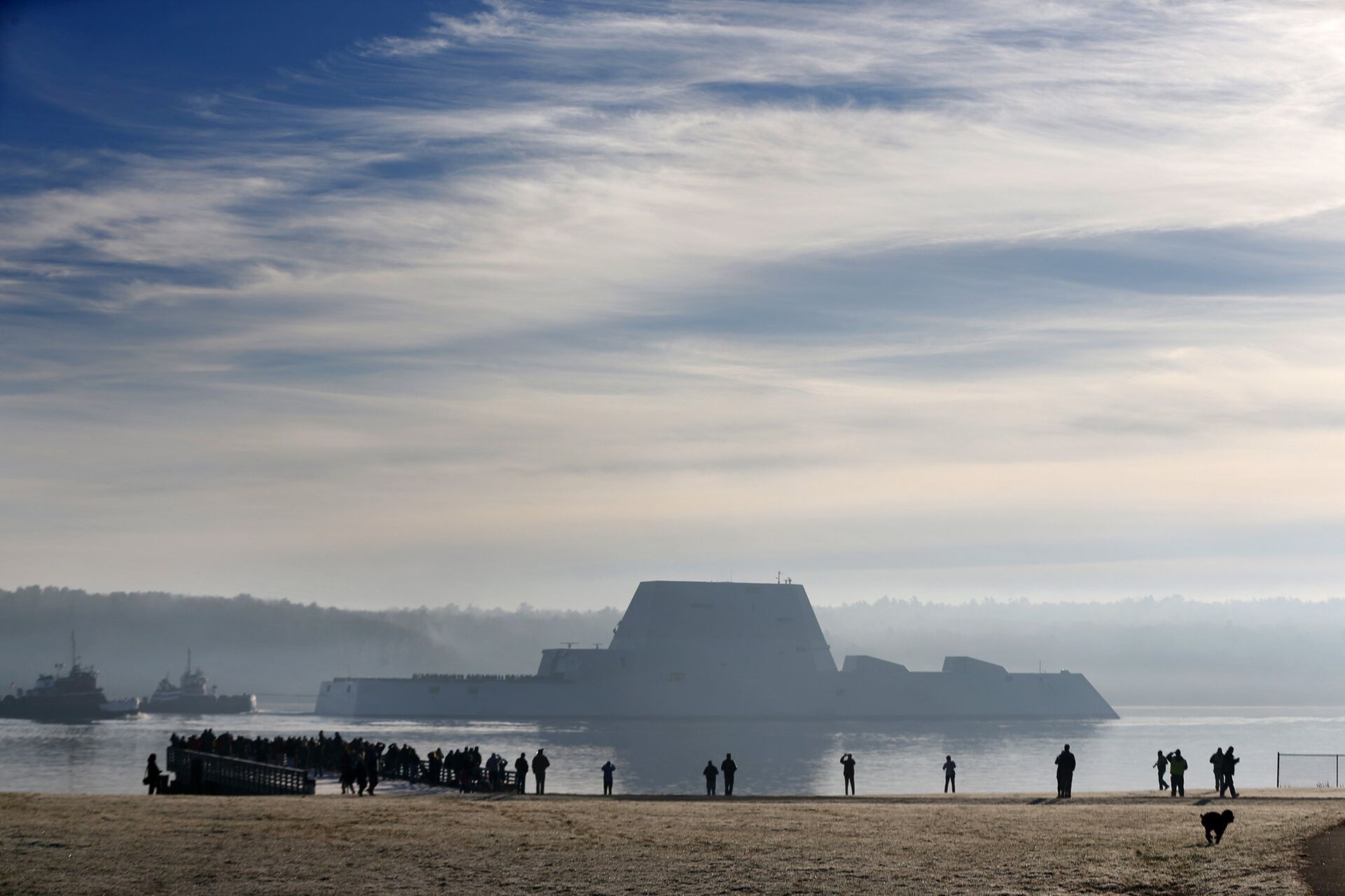 Новейший эскадренный миноносец США типа Замволт (Zumwalt) - РИА Новости, 1920, 06.12.2024