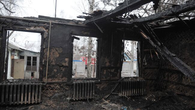 Пожар в психоневрологическом диспансере в селе Алферовка Новохоперского района Воронежской области