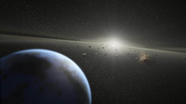 Так художник представил астероидный пояс в Солнечной системе