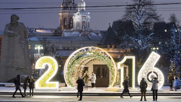 Новогодняя Москва. Архивное фото