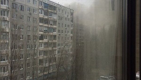 Пожар в разрушенном в результате взрыва бытового газа многоэтажном доме по улице Космонавтов в Волгограде