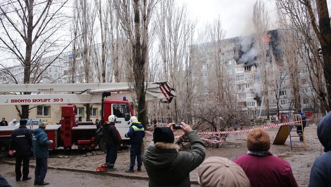 Взрыв бытового газа в многоэтажном доме в Волгограде.