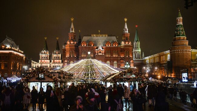 Новогодняя Москва. Архивное фото