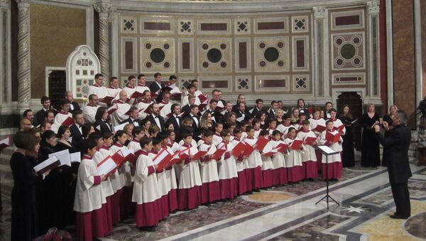 Концерт хора РПЦ и Папской капеллы в Ватикане