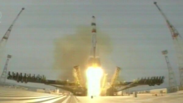 Запуск к МКС первого транспортного корабля новой серии Прогресс МС