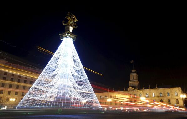 Рождественская елка в Тбилиси, Грузия