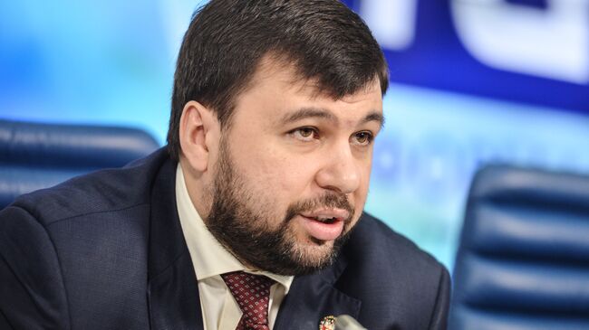 Представитель Донецкой народной республики в контактной группе по Украине Денис Пушилин. Архивное фото