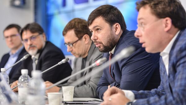 Представитель Донецкой народной республики в контактной группе Денис Пушилин. Архивное фото