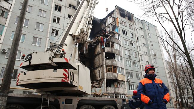 Последствия взрыва газа в жилом доме в Волгограде. Архивное фото