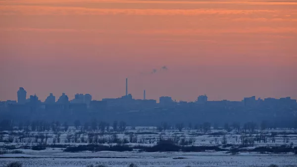 Вид на город Барнаул в Алтайском крае. Архивное фото