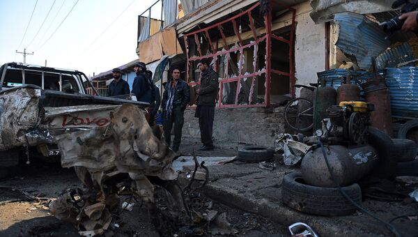 На месте взрыва возле аэропорта Кабула