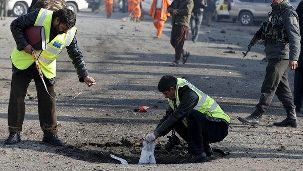 На месте взрыва возле аэропорта Кабула