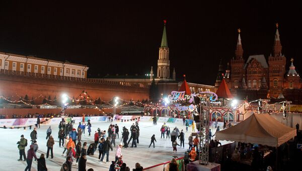 Каток на Красной площади. Архивное фото