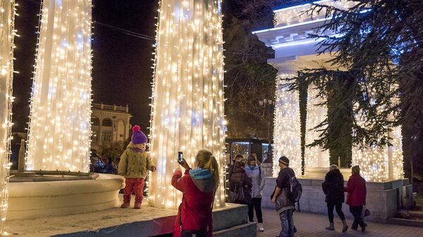 Рождественская иллюминация в Крыму