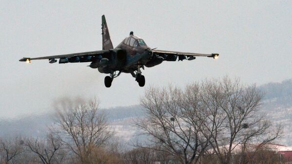 Российский штурмовик Су-25. Архивное фото