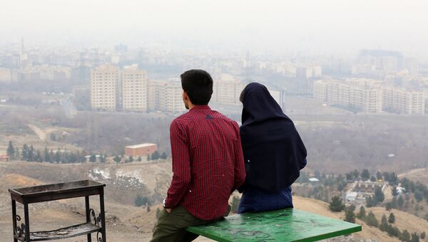 Загрязненный воздух в Тегеране
