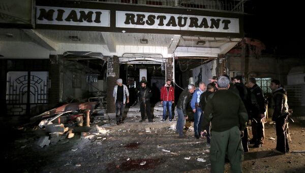 Взрыв в ресторане в центре города Камышли на северо-востоке Сирии