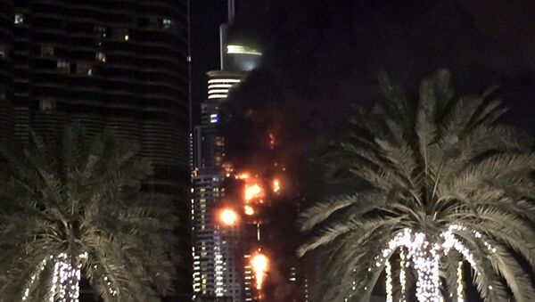 Пожар в отеле-небоскребе в Дубае