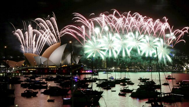 Празднование Нового года в Сидней