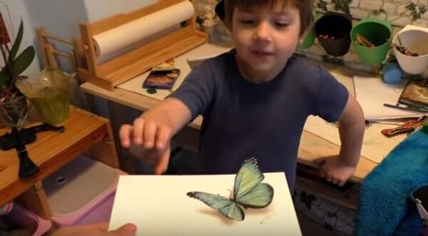 Дети боятся нарисованной бабочки