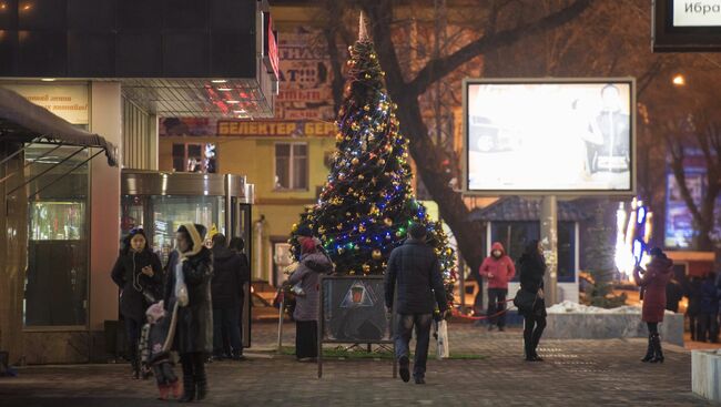 Предновогодний Бишкек. Архивное фото