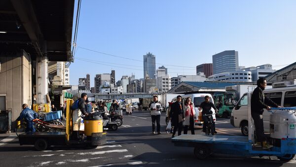 Рынок Цукидзи в Токио, Япония. Архивное фото