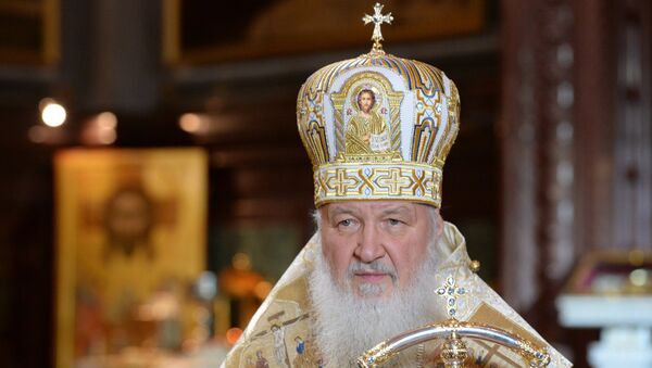Патриарх Московский и всея Руси Кирилл во время Рождественского богослужения. Архивное фото
