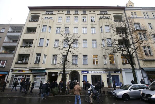 Дом Дэвида Боуи в Берлине, где они жил в 1976-78 годах. Январь 2016