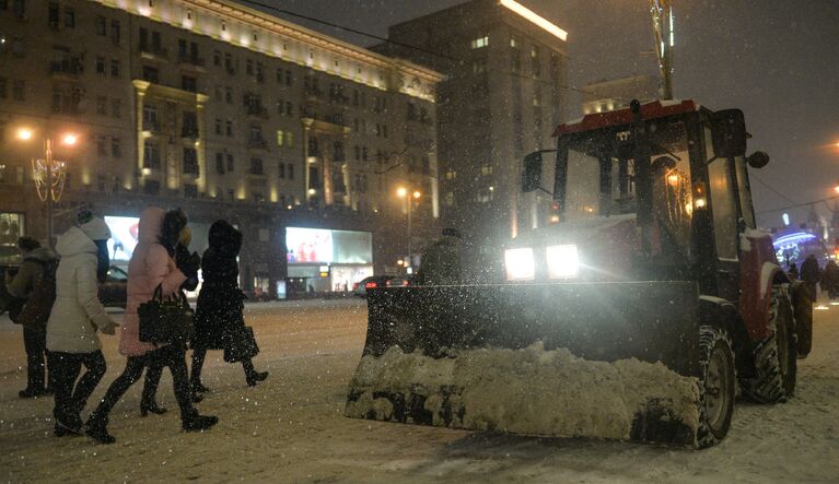 Снегопад в Москве