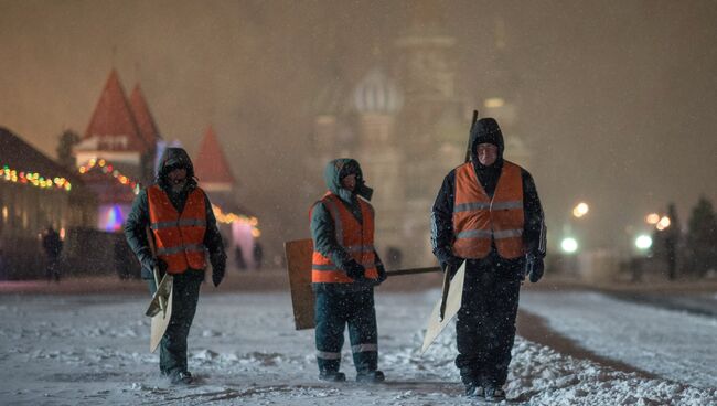 Снегопад в Москве