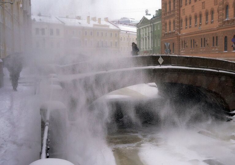 Зимняя погода в Санкт-Петербурге