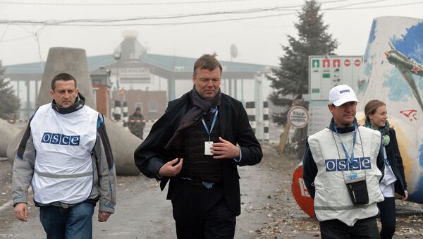 Заместитель председателя специальной мониторинговой миссии ОБСЕ на Украине Александр Хуг. Архивное фото.