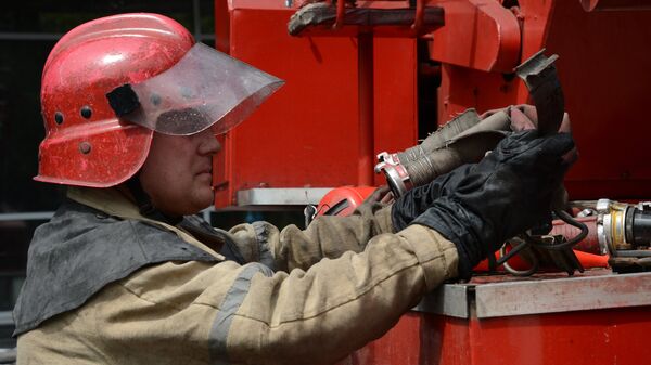 Сотрудники пожарно-спасательных подразделений МЧС. Архивное фото