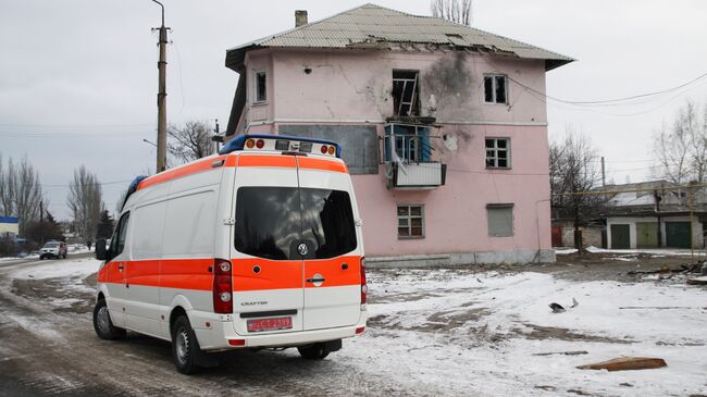 Автомобиль скорой помощи. Донецкая область. Архивное фото