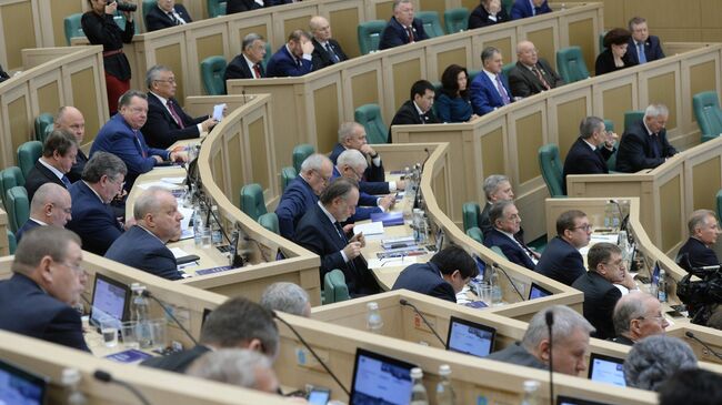 Заседание Совета Федерации РФ Заседание Совета Федерации РФ