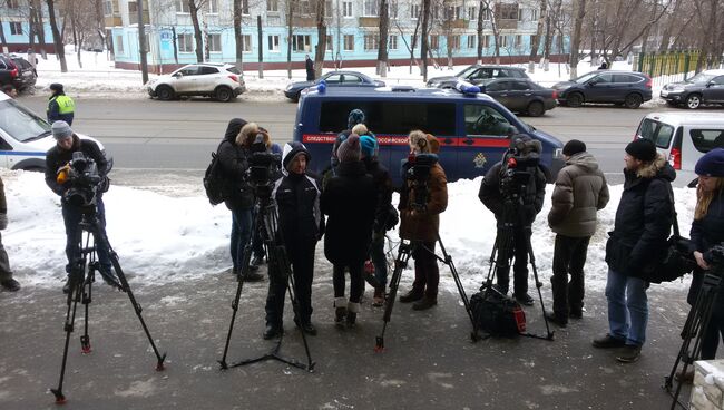 На месте стрельбы на улице Вавилова в Москве