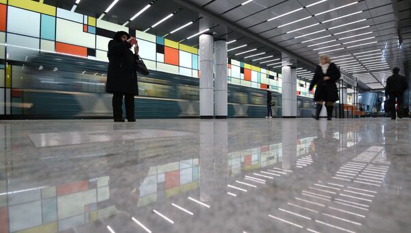 Одна из станций Московского метрополитена. Архивное фото