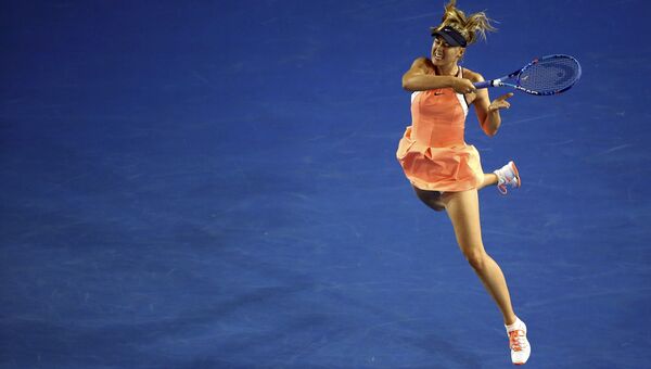 Россиянка Мария Шарапова на Открытом чемпионате Австралии по теннису