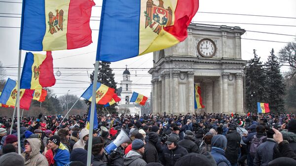 Протестные акции оппозиции в Кишиневе. Архивное фото