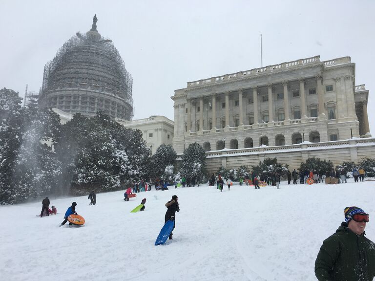 Снегопад в Вашингтоне, 24 января 2016