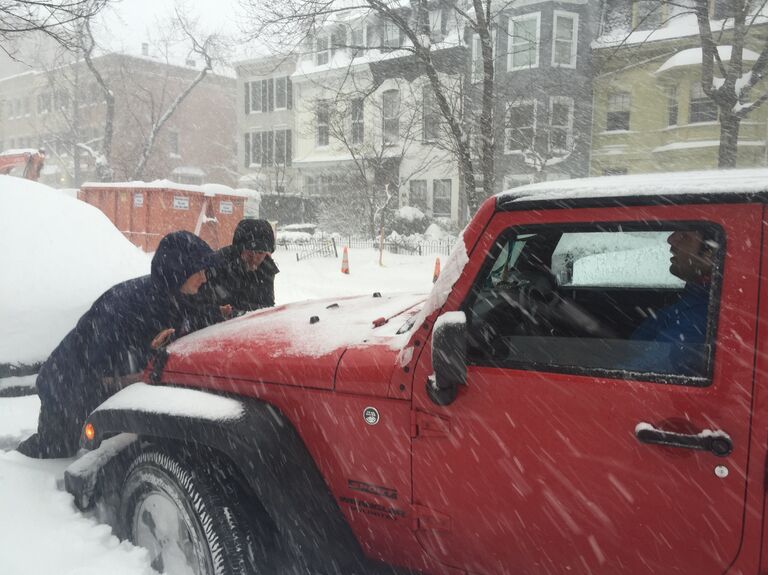 Снегопад в Вашингтоне, 24 января 2016