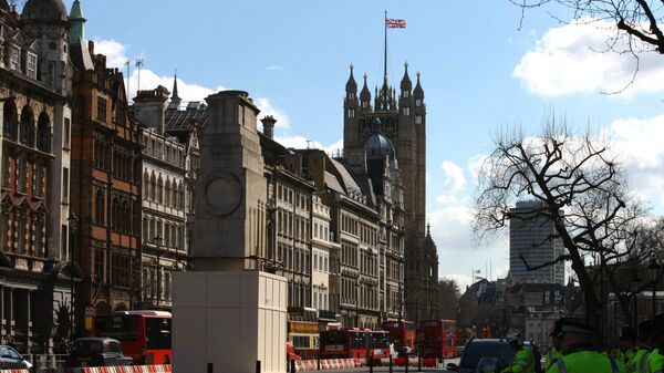 Здание парламента в Лондоне, Великобритания. Архивное фото