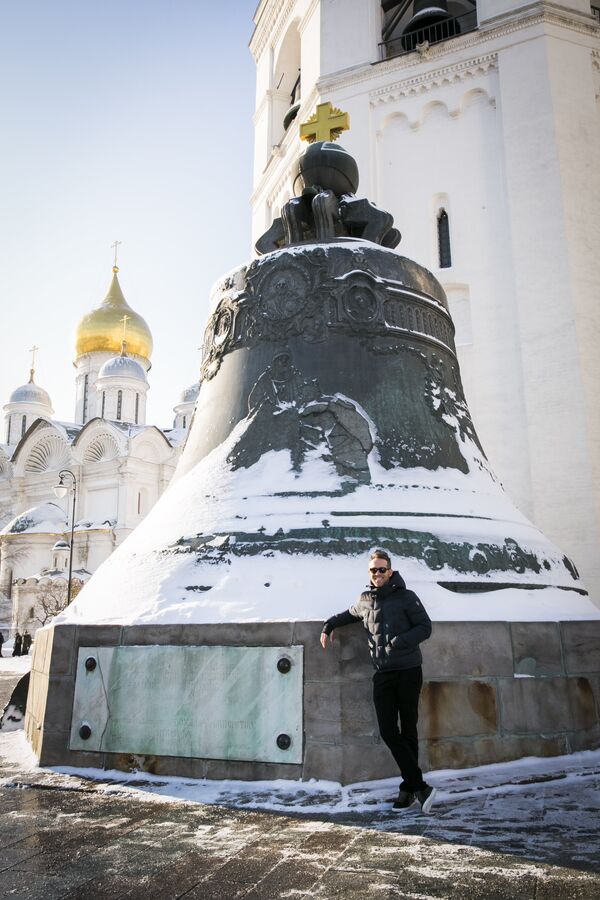Актер Райан Рейнольдс во время визита в Москву. 24 января 2016