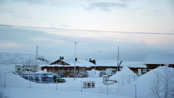Лагерь для беженцев в районе города Киркенес на севере Норвегии. Архивное фото