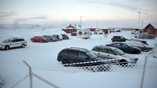 Лагерь для беженцев в районе города Киркенес на севере Норвегии. Архивное фото