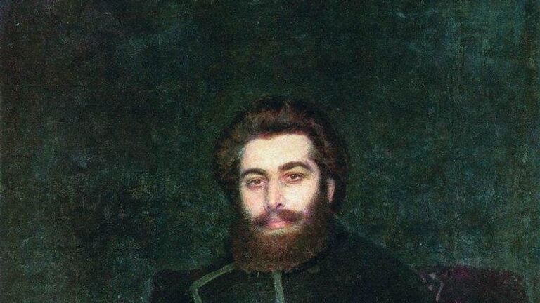 Портрет художника Архипа Ивановича Куинджи (И. Е. Репин, 1877)