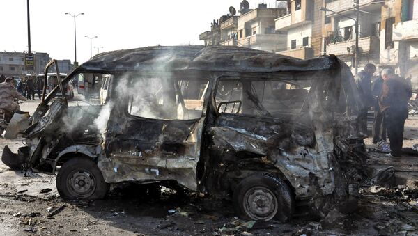 На месте двойного теракта в Хомсе