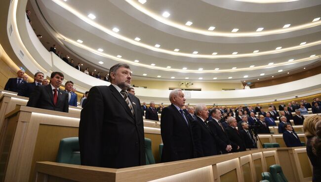 Заседание Совета Федерации РФ. Архивное фото