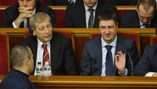 Вячеслав Кириленко во время заседания Верховной рады Украины. Архивное фото